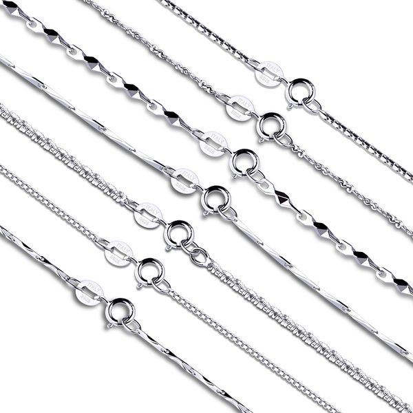 gem's ballet classic basic chain 100% 925 solid sterling silver necklace chain 40cm 45cm 50cm fine jewelry fashion pendant link
gem's ballet classic basic chain 100% 925 solid sterling silver necklace chain 40cm 45cm 50cm fine jewelry fashion pendant link