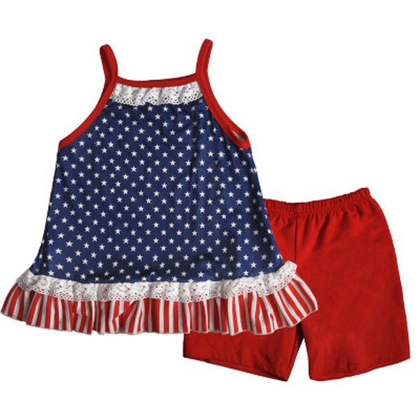 girl striped sling set baby printing stars two-piece set american flag independence national day usa 4th july kids sleeveless suit, White
girl striped sling set baby printing stars two-piece set american flag independence national day usa 4th july kids sleeveless suit, White