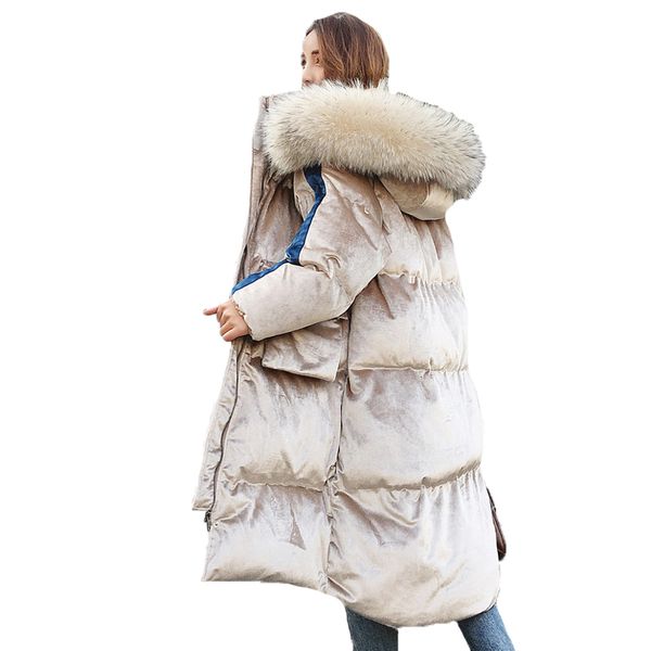 korean snow wear winter jacket women clothes overcoat large fur collar long parka plus size velvet down cotton coat female b213, Black
korean snow wear winter jacket women clothes overcoat large fur collar long parka plus size velvet down cotton coat female b213, Black