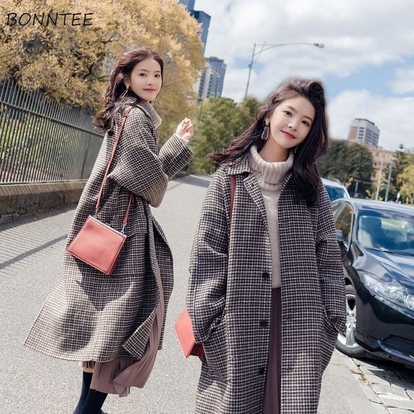 blends women long coats plaid retro single breasted pockets korean style harajuku womens thicker outwear ulzzang elegant ladies, Black
blends women long coats plaid retro single breasted pockets korean style harajuku womens thicker outwear ulzzang elegant ladies, Black