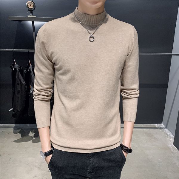 men sweaters 2019 wild casual fashion handsome sweater winter new trend thickened long-sleeved knitted bottoming sweater men, White;black
men sweaters 2019 wild casual fashion handsome sweater winter new trend thickened long-sleeved knitted bottoming sweater men, White;black