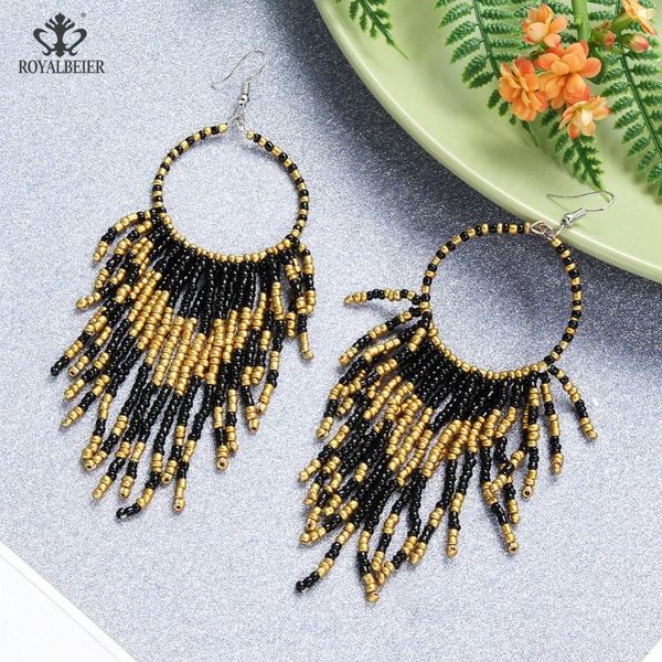 royalbeier fashion beads tassel long drop earrings ethnic handmade earrings for women statement jewelry bijoux, Silver
royalbeier fashion beads tassel long drop earrings ethnic handmade earrings for women statement jewelry bijoux, Silver