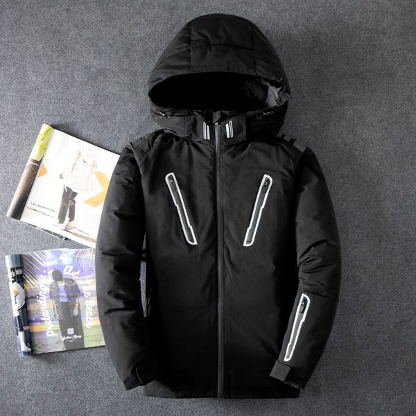mens down coat clothing winter jacket men thicken 91% white duck down jacket men outwear, Black
mens down coat clothing winter jacket men thicken 91% white duck down jacket men outwear, Black