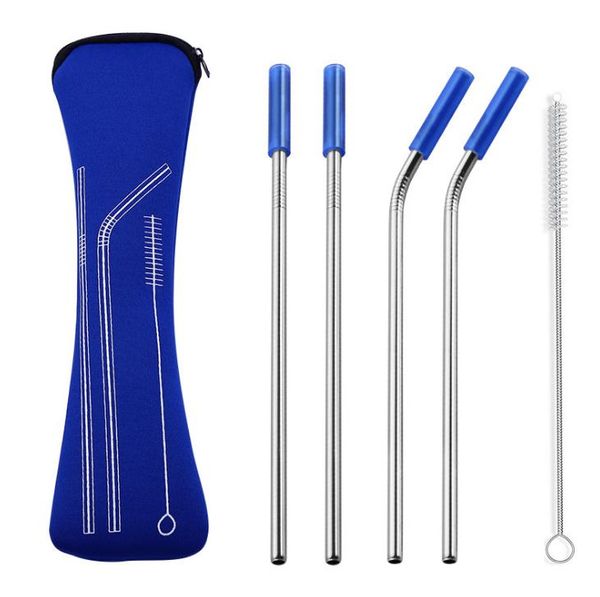 50 sets 4pcs/set reusable stainless steel straws with silicone tips with clean brush & cloth bag wedding party straw
50 sets 4pcs/set reusable stainless steel straws with silicone tips with clean brush & cloth bag wedding party straw