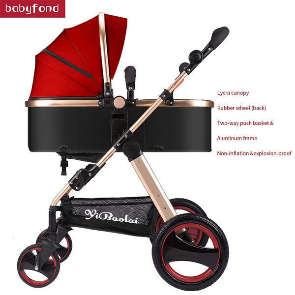 two-way implementation of high landscape strollers can sit reclining folding lightweight four-wheel absorber baby stroller
two-way implementation of high landscape strollers can sit reclining folding lightweight four-wheel absorber baby stroller