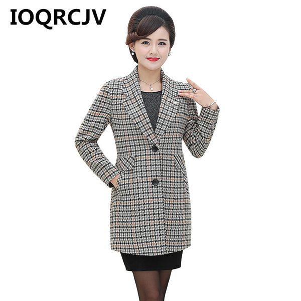 2019 autumn women's plaid trench coat single-breasted female windbreaker long sleeve casual elegant outerwear large size 5xl 427, Tan;black
2019 autumn women's plaid trench coat single-breasted female windbreaker long sleeve casual elegant outerwear large size 5xl 427, Tan;black