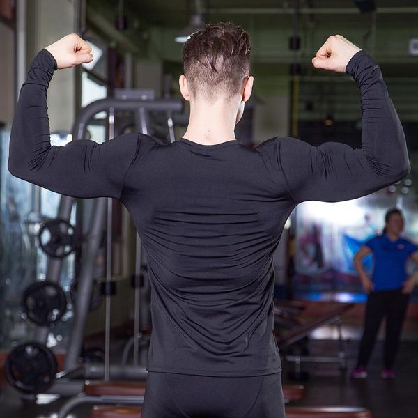 2019 new long sleeve running shirt men basketball soccer athletic jersey compression fitness tight black rashgard t-shirt, Black;blue
2019 new long sleeve running shirt men basketball soccer athletic jersey compression fitness tight black rashgard t-shirt, Black;blue