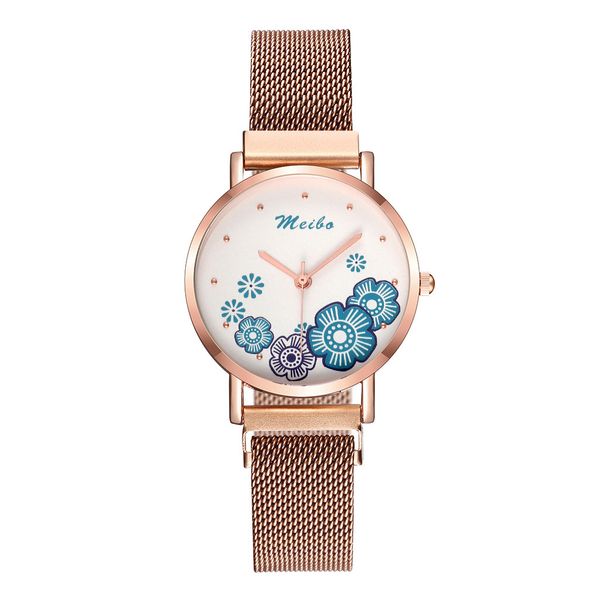 quartz stainless steel band women magnet buckle flower wrist watch casual simple women's sports watches women watch uhr, Slivery;brown
quartz stainless steel band women magnet buckle flower wrist watch casual simple women's sports watches women watch uhr, Slivery;brown