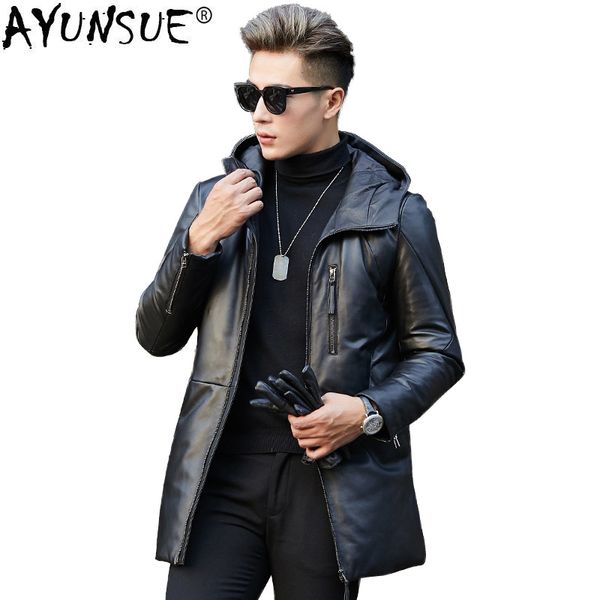 ayunsue genuine leather jacket men winter sheepskin coat for men down jacket long windbreaker chaqueta cuero hombre kj1485, Black
ayunsue genuine leather jacket men winter sheepskin coat for men down jacket long windbreaker chaqueta cuero hombre kj1485, Black