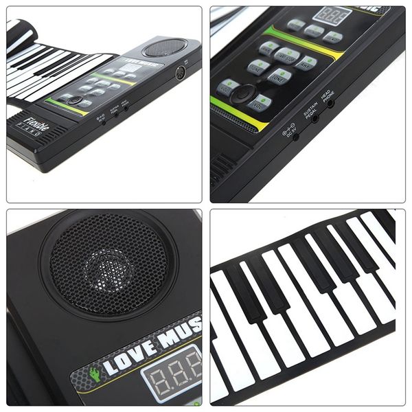 88 key electronic piano keyboard silicon flexible roll up piano with loud speaker
88 key electronic piano keyboard silicon flexible roll up piano with loud speaker