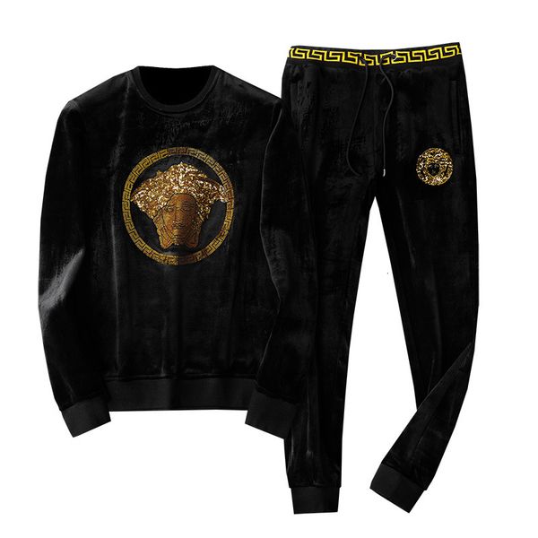 mens versace mens дизайнер мужская одежда мужской костюм вышивка толстовки и брюки casual два piece of set спортивный костюм утолщение и ком, Gray
mens versace mens дизайнер мужская одежда мужской костюм вышивка толстовки и брюки casual два piece of set спортивный костюм утолщение и ком, Gray