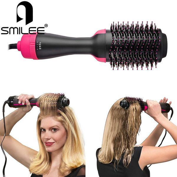 smilee blow dryer brush one step hair dryer volumizer air brush ceramic negative ion hair straightener brush curler styler
smilee blow dryer brush one step hair dryer volumizer air brush ceramic negative ion hair straightener brush curler styler