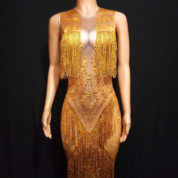 women's birthday celebrate party dress sparkly rhinestone bodysuit gold long dress female singer stage costume dance outfitdj530, Black;red
women's birthday celebrate party dress sparkly rhinestone bodysuit gold long dress female singer stage costume dance outfitdj530, Black;red