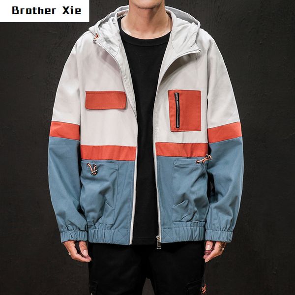 hooded jacket men's fashion contrast color casual multi-pocket tooling jacket mens streetwear hip hop loose bomber m-5xl, Black;brown
hooded jacket men's fashion contrast color casual multi-pocket tooling jacket mens streetwear hip hop loose bomber m-5xl, Black;brown