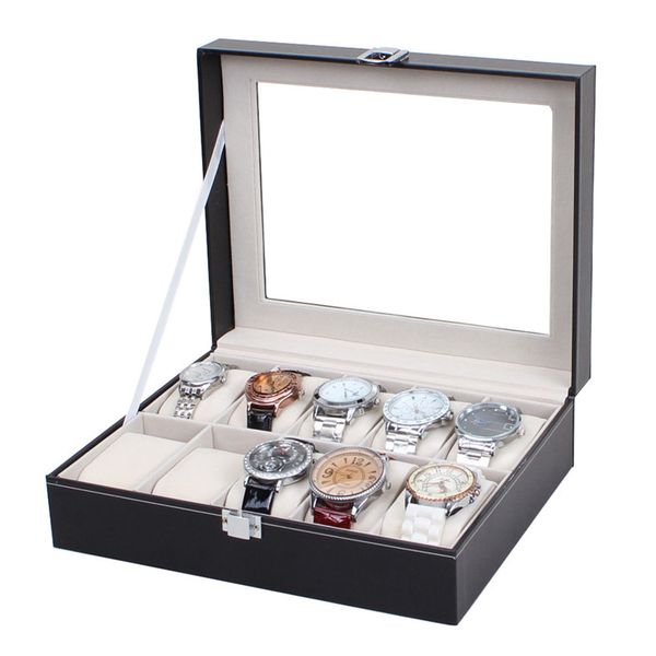 2019 girds leather/carbon fiber luxury watch box jewelry storage box organizer for rings bracelet display holder case#wqy516
2019 girds leather/carbon fiber luxury watch box jewelry storage box organizer for rings bracelet display holder case#wqy516