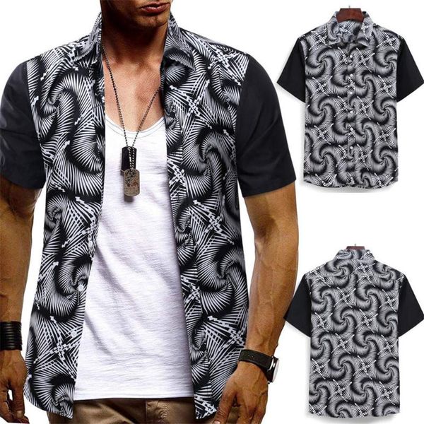 feitong men's stripe short sleeve shirts casual loose tropical print patchwork button down male cotton beach hawaiian shirts, White;black
feitong men's stripe short sleeve shirts casual loose tropical print patchwork button down male cotton beach hawaiian shirts, White;black