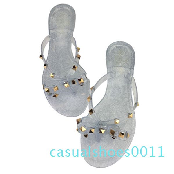 2019 fashion women sandals flat jelly shoes bow v flip flops stud beach shoes summer rivets slippers sandals nude c11, Black
2019 fashion women sandals flat jelly shoes bow v flip flops stud beach shoes summer rivets slippers sandals nude c11, Black