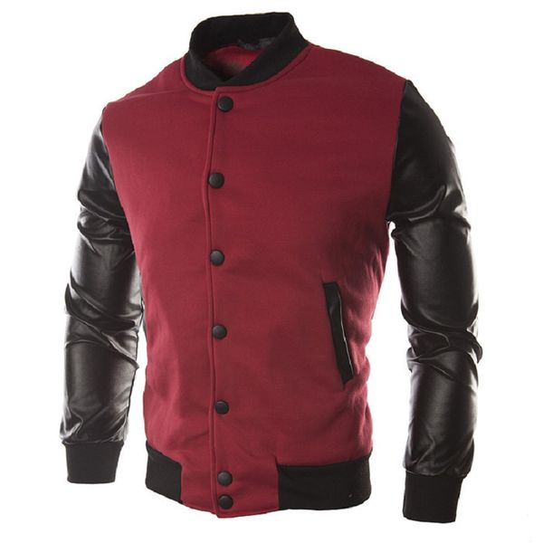 jaqueta masculino fashion pu leather patchwork hoodies basic jacket 2019 autumn men's bomber jackets coats outerwear, Black;brown
jaqueta masculino fashion pu leather patchwork hoodies basic jacket 2019 autumn men's bomber jackets coats outerwear, Black;brown