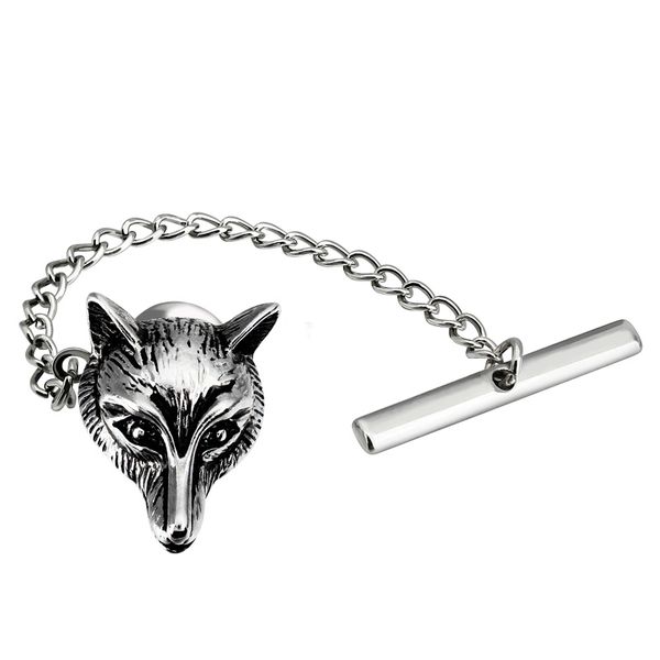 hawson wolf head tie tack pin with safety chain for regular necktie men's jewelry, Gray
hawson wolf head tie tack pin with safety chain for regular necktie men's jewelry, Gray