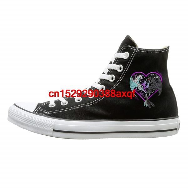 how to train your dragon high-sneakers canvas shoes, Black