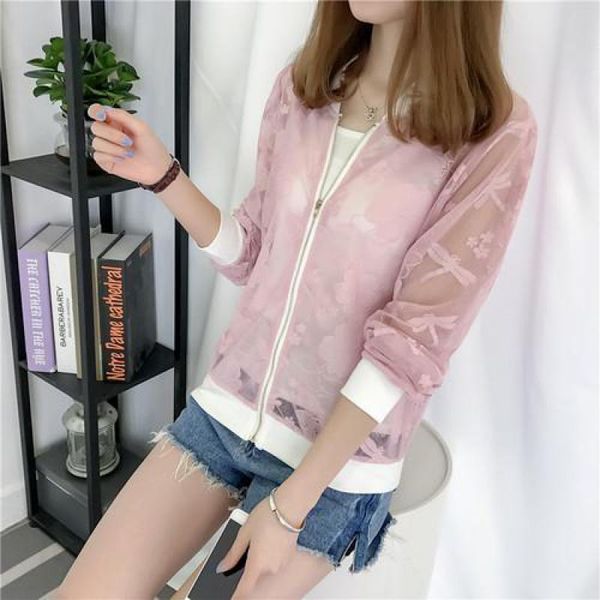 women's jackets 2021 summer short lace coat women slim long sleeved zipper hollow dragonfly casual basic streetwear outerwear clothing, Black;brown
women's jackets 2021 summer short lace coat women slim long sleeved zipper hollow dragonfly casual basic streetwear outerwear clothing, Black;brown
