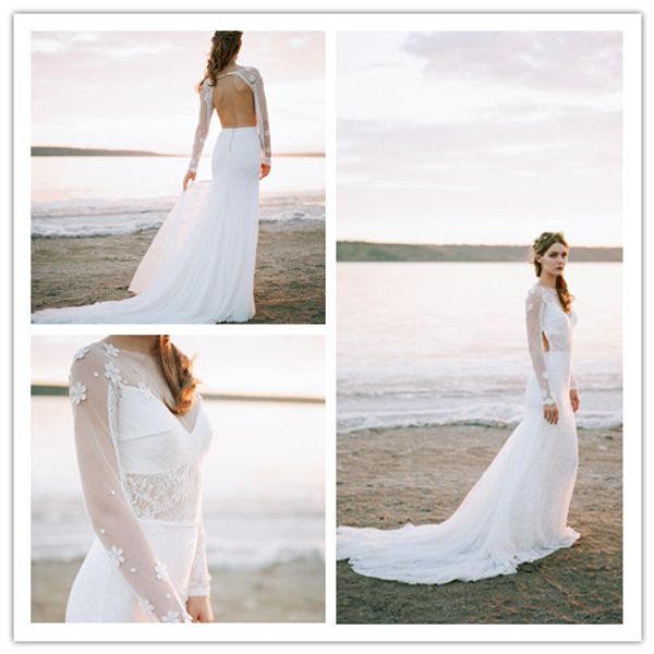 white sheath chiffon long sleeve boho wedding dress backless 2019 new hochzeitskleid vestido de casamento beach bohemian wedding gowns
white sheath chiffon long sleeve boho wedding dress backless 2019 new hochzeitskleid vestido de casamento beach bohemian wedding gowns