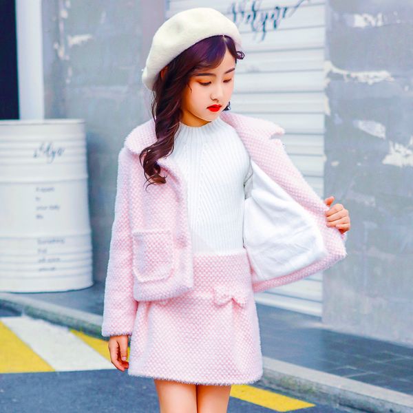 anlencool children's wear girls' suit 2019 new girls snow velvet jacket plus skirt suit 3-14 years children's set, White
anlencool children's wear girls' suit 2019 new girls snow velvet jacket plus skirt suit 3-14 years children's set, White