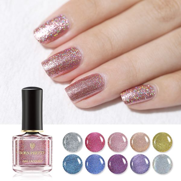 born pretty 6ml holographic glitter nail polish shine colorful nail art varnish fast dry odorless art manicure
born pretty 6ml holographic glitter nail polish shine colorful nail art varnish fast dry odorless art manicure