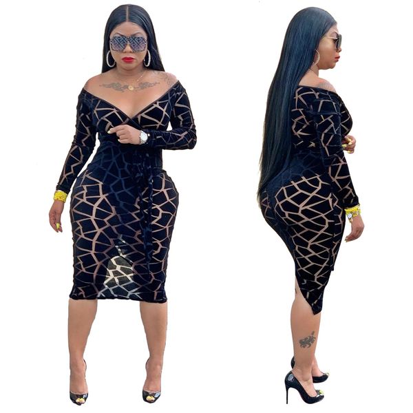 spring designer womens deep v neck casual dress full sleeve geometric print sheer midi dress fashion night club dresses vestidos, Black;gray
spring designer womens deep v neck casual dress full sleeve geometric print sheer midi dress fashion night club dresses vestidos, Black;gray