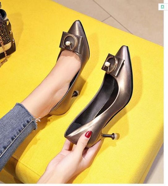 2020 spring and autumn with new style fashion high heel fine heel pointed end women's shoes @mkiol177, Black
2020 spring and autumn with new style fashion high heel fine heel pointed end women's shoes @mkiol177, Black
