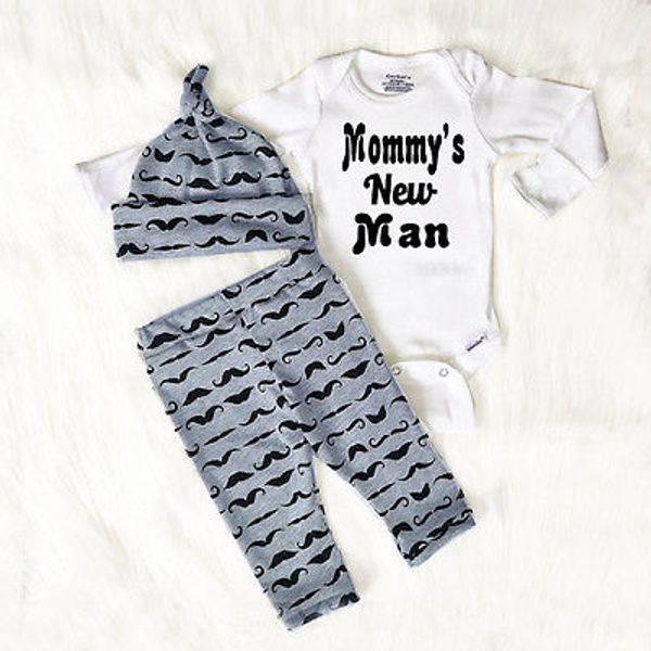 emmababy baby boys summer clothes newborn long sleeve bodysuits pants baby hat 3-pieces children clothing letter mommys new man, White
emmababy baby boys summer clothes newborn long sleeve bodysuits pants baby hat 3-pieces children clothing letter mommys new man, White