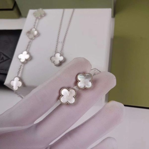 vintage alhambra brand s925 sterling silver green purple red black white ceramic four leaf clover necklace bracelet and earrings jewelry set
vintage alhambra brand s925 sterling silver green purple red black white ceramic four leaf clover necklace bracelet and earrings jewelry set