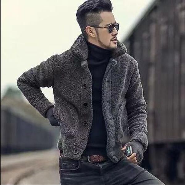 winter plus cotton plush stand collar short coat jacket slim male large size cotton jacket student youth men's faux fur, Black
winter plus cotton plush stand collar short coat jacket slim male large size cotton jacket student youth men's faux fur, Black