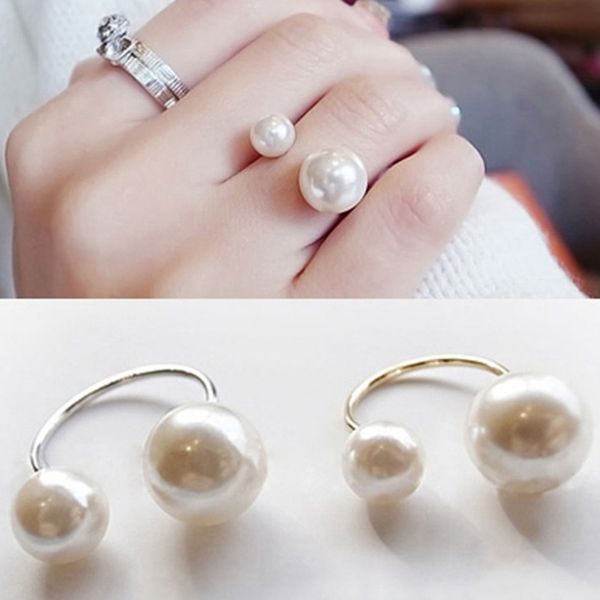 new arrival fashion accessories imitation pearl size adjustable ring opening women jewelry gifts, Golden;silver
new arrival fashion accessories imitation pearl size adjustable ring opening women jewelry gifts, Golden;silver