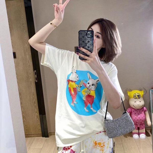 spring summer europe italy fashion yuko higuchi comics rabbit painting tee tshirt men women casual short sleeve cotton t shirt, White;black
spring summer europe italy fashion yuko higuchi comics rabbit painting tee tshirt men women casual short sleeve cotton t shirt, White;black