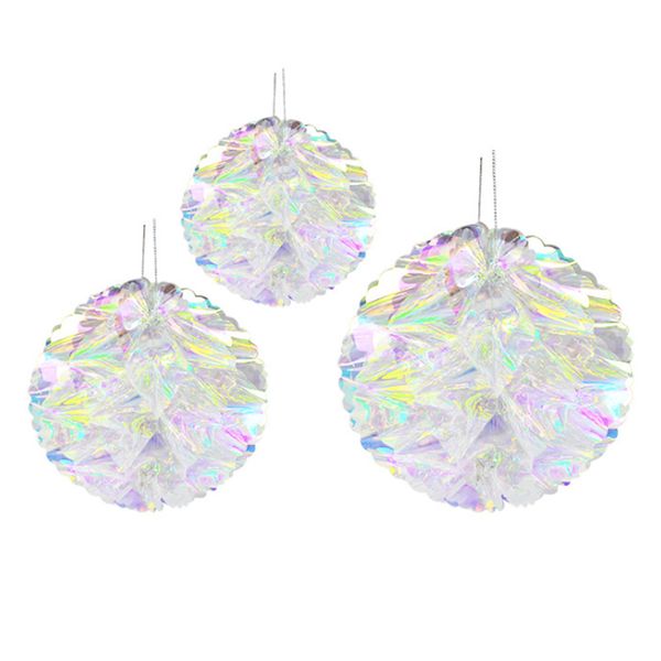 3 pcs/set plastic artificial gradient iridescent drop ornament honeycomb props paper flower ball decoration rainbow film laser
3 pcs/set plastic artificial gradient iridescent drop ornament honeycomb props paper flower ball decoration rainbow film laser