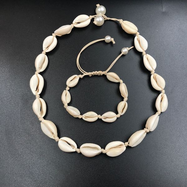 shell bracelet necklace set natural summer simple shell jewelry daily ladies gift wild adjustable necklace, Golden;silver
shell bracelet necklace set natural summer simple shell jewelry daily ladies gift wild adjustable necklace, Golden;silver