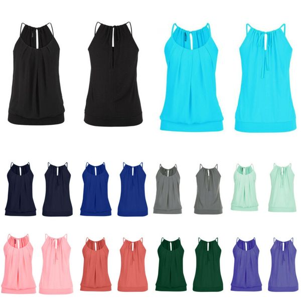 women summer solid color camisole sleeveless shirt vest crop tank women's base shirt women's, White
women summer solid color camisole sleeveless shirt vest crop tank women's base shirt women's, White