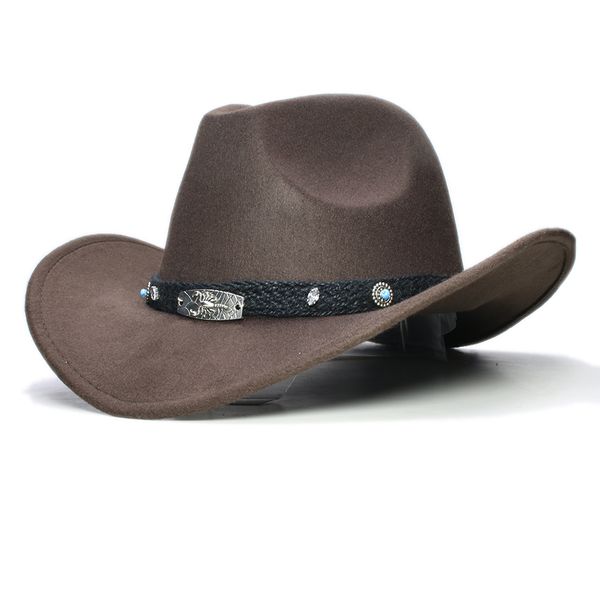 retro black scorpion leather band parent-child women men /kid wool wide brim cowboy western hat cowgirl bowler cap (57cm/54cm
retro black scorpion leather band parent-child women men /kid wool wide brim cowboy western hat cowgirl bowler cap (57cm/54cm