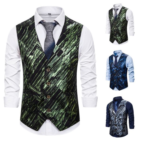 men's brand new fashion personality business snakeskin printing business casual vest mens vest waistcoat men, Black;white
men's brand new fashion personality business snakeskin printing business casual vest mens vest waistcoat men, Black;white
