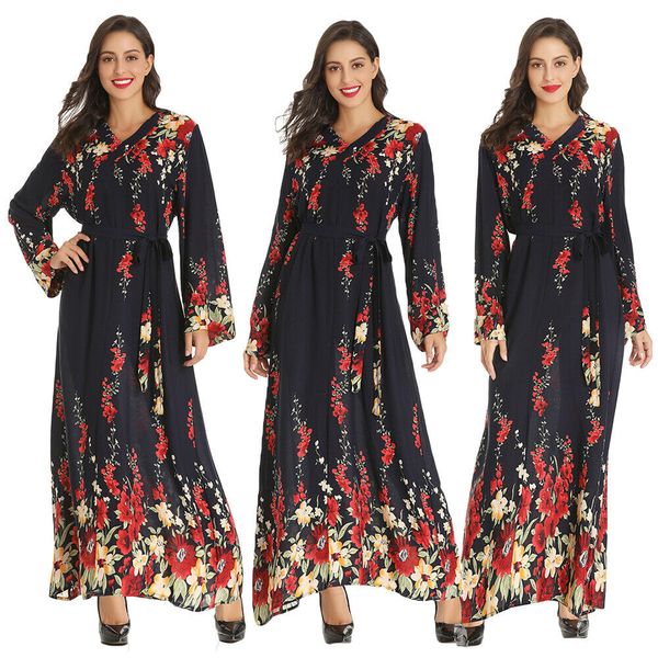 vintage muslim women abaya long sleeve maxi dress robe print floral arab islamic kaftan cocktail gown jilbab clothing plus size, Red
vintage muslim women abaya long sleeve maxi dress robe print floral arab islamic kaftan cocktail gown jilbab clothing plus size, Red