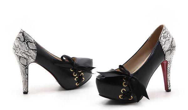 women's shoes spring and autumn high heel round head waterproof table bowknot, Black
women's shoes spring and autumn high heel round head waterproof table bowknot, Black