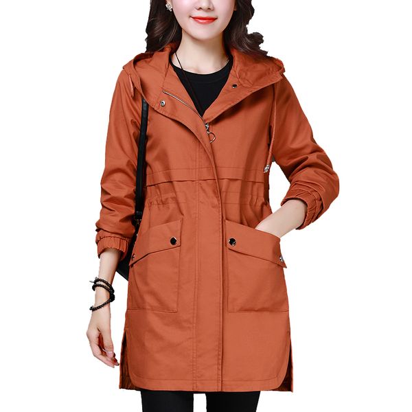 autumn women's windbreaker jacket coat medium long korean new loose wild casual ladies popular waitmore hooded jackets women, Tan;black
autumn women's windbreaker jacket coat medium long korean new loose wild casual ladies popular waitmore hooded jackets women, Tan;black