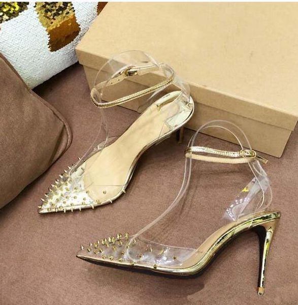 come with logo and box bridal wedding shoes luxury red bottom high heels clear crystal rhinestone dress shoes size 35-42, Black
come with logo and box bridal wedding shoes luxury red bottom high heels clear crystal rhinestone dress shoes size 35-42, Black