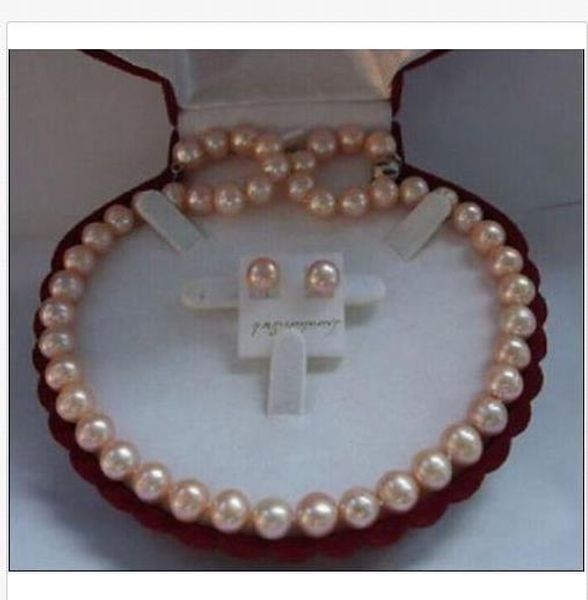 elegant 9-10mm charming south sea round gold pink pearl necklace +earring 18 inc, Silver
elegant 9-10mm charming south sea round gold pink pearl necklace +earring 18 inc, Silver