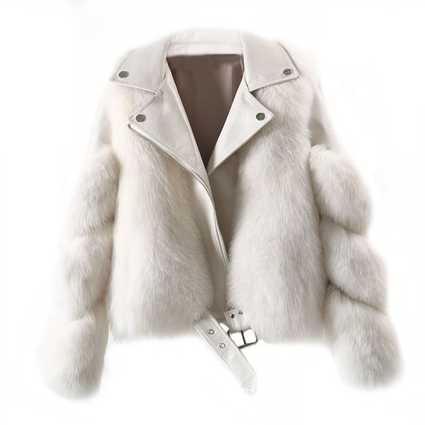 women's fur & faux 2021 autumn winter women fashion real jacket woman natural whole coat with belt short motorcycle, Black
women's fur & faux 2021 autumn winter women fashion real jacket woman natural whole coat with belt short motorcycle, Black