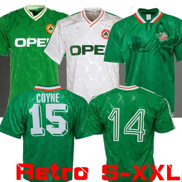 1990 1992 ireland retro soccer jersey 1990 world cup ireland home away classic jersey 90 92 vintage irish sheedy 1994 football shirts, Black;yellow
1990 1992 ireland retro soccer jersey 1990 world cup ireland home away classic jersey 90 92 vintage irish sheedy 1994 football shirts, Black;yellow