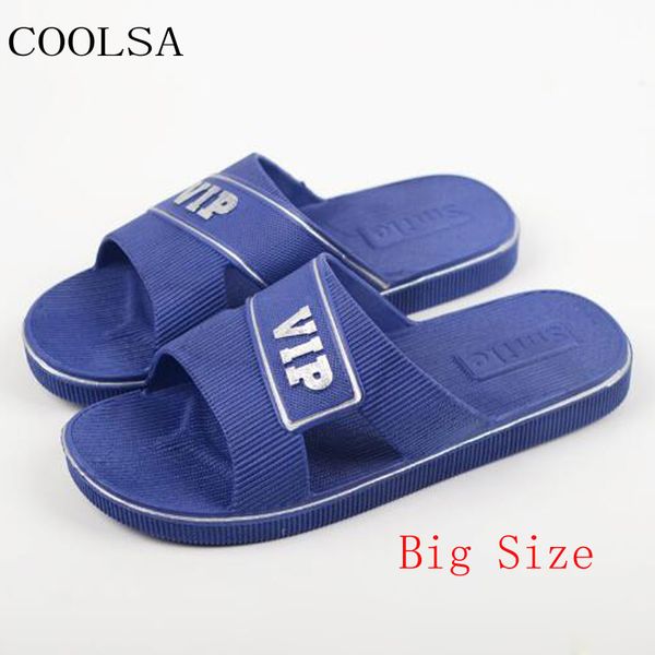 coolsa men's big size slippers indoor bathroom l home slippers outdoor beach flip flops flat sandals men slides big shoes, Blue;gray
coolsa men's big size slippers indoor bathroom l home slippers outdoor beach flip flops flat sandals men slides big shoes, Blue;gray