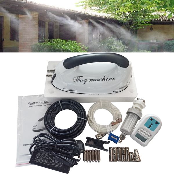 high pressure 0.2l/min fog machine with 6pcs misting nozzles with water timer mister set dry fog misting system for patioa cool
high pressure 0.2l/min fog machine with 6pcs misting nozzles with water timer mister set dry fog misting system for patioa cool