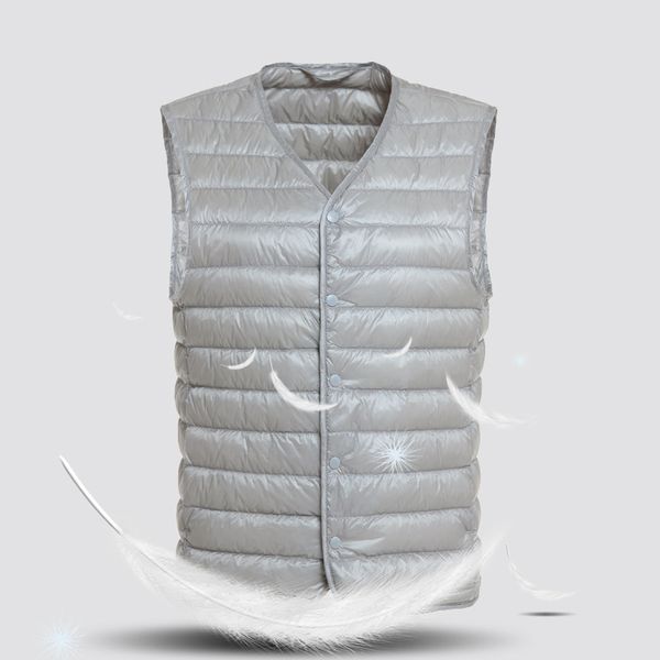 mens down vest ultra light down vest men v-neck sleeveless spring autumn waistcoat winter without collar warm liner, Black
mens down vest ultra light down vest men v-neck sleeveless spring autumn waistcoat winter without collar warm liner, Black